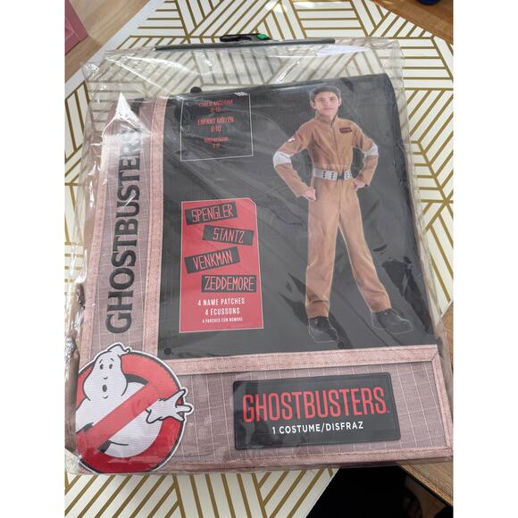 GHOSTBUSTERS Child  Spengler Stantz Venkman Zeddedmore Costume | Size 8-10 - Picture 1 of 6